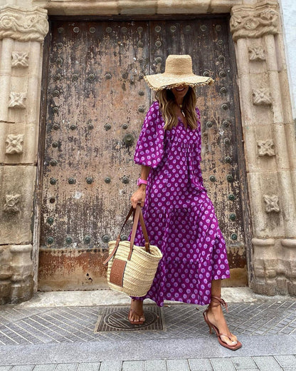 Océane | Robe Longue Bohème Fluide