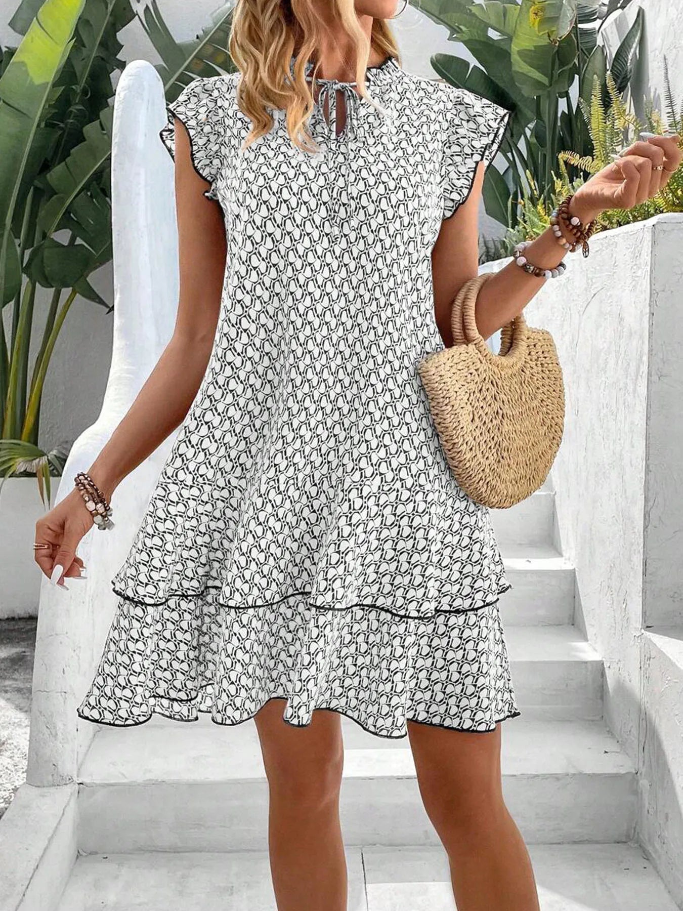 Vivienne | Floral Robe Mi-Longue