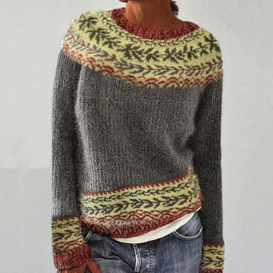 Ruby | Pull Rétro Scandinave Jacquard
