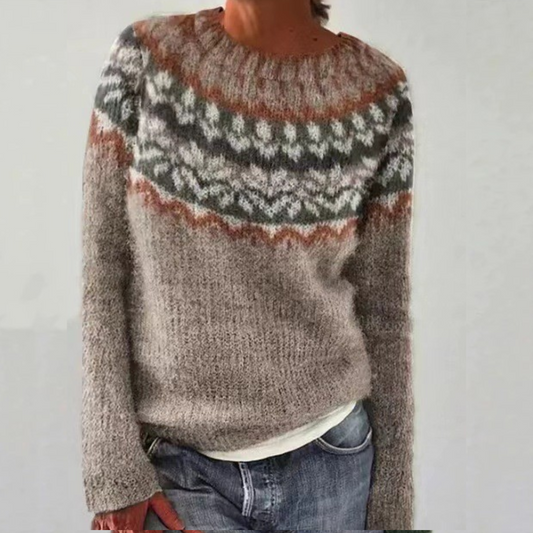 Élodie | Pull Scandinave Rétro Maille