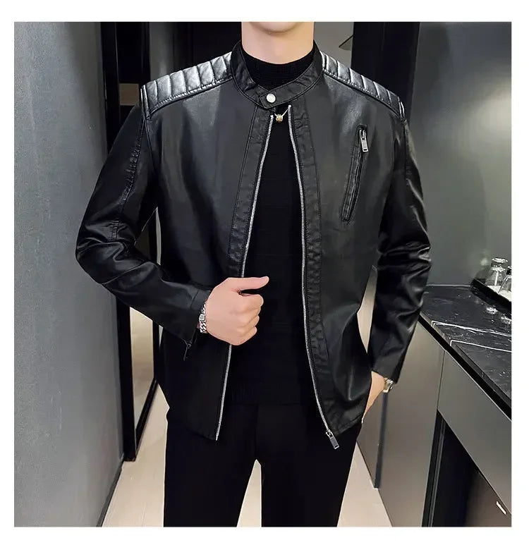 Bastian | Veste en Cuir Structurée