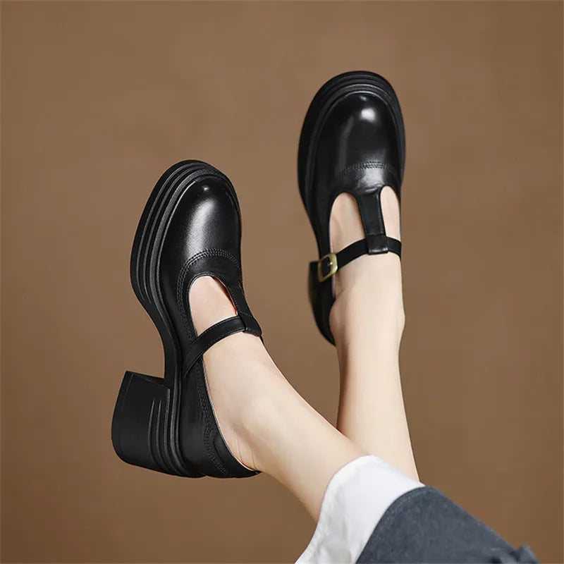 Margot | Chunky Talon Bloc Escarpins