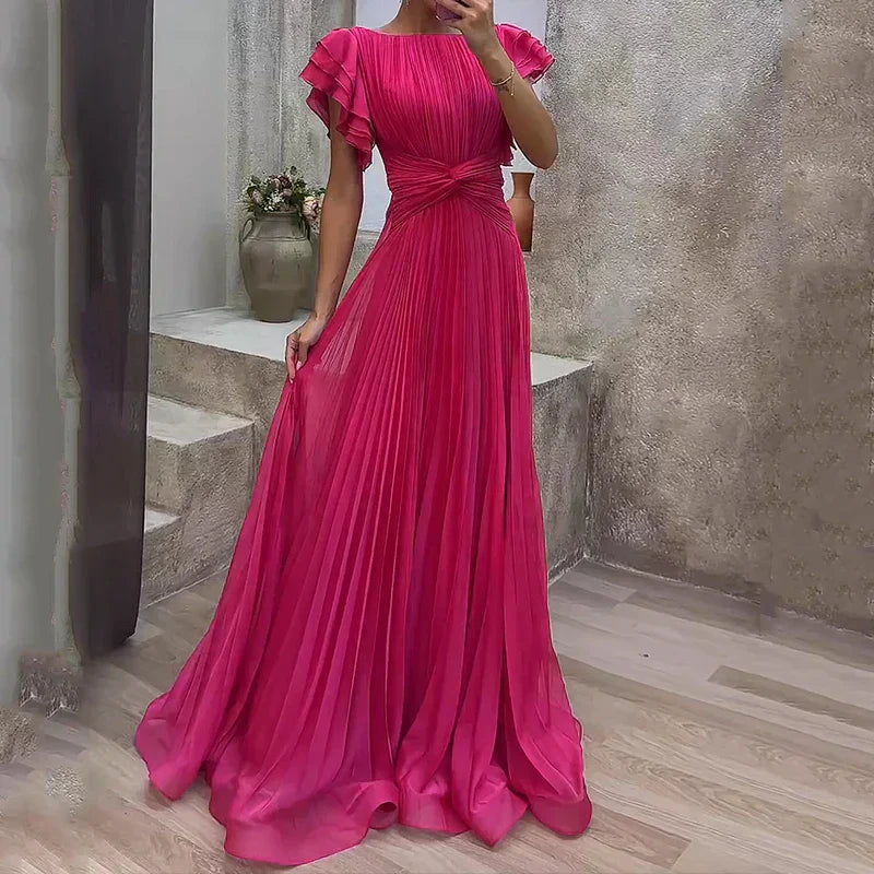 Aria | Fluide Plissé Evening Robe