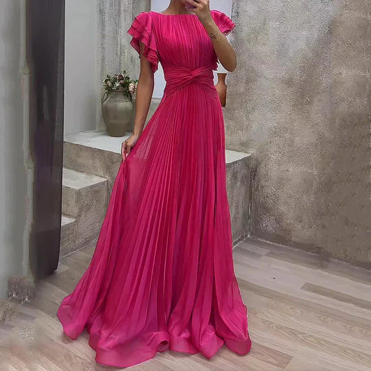 Aria | Fluide Plissé Evening Robe