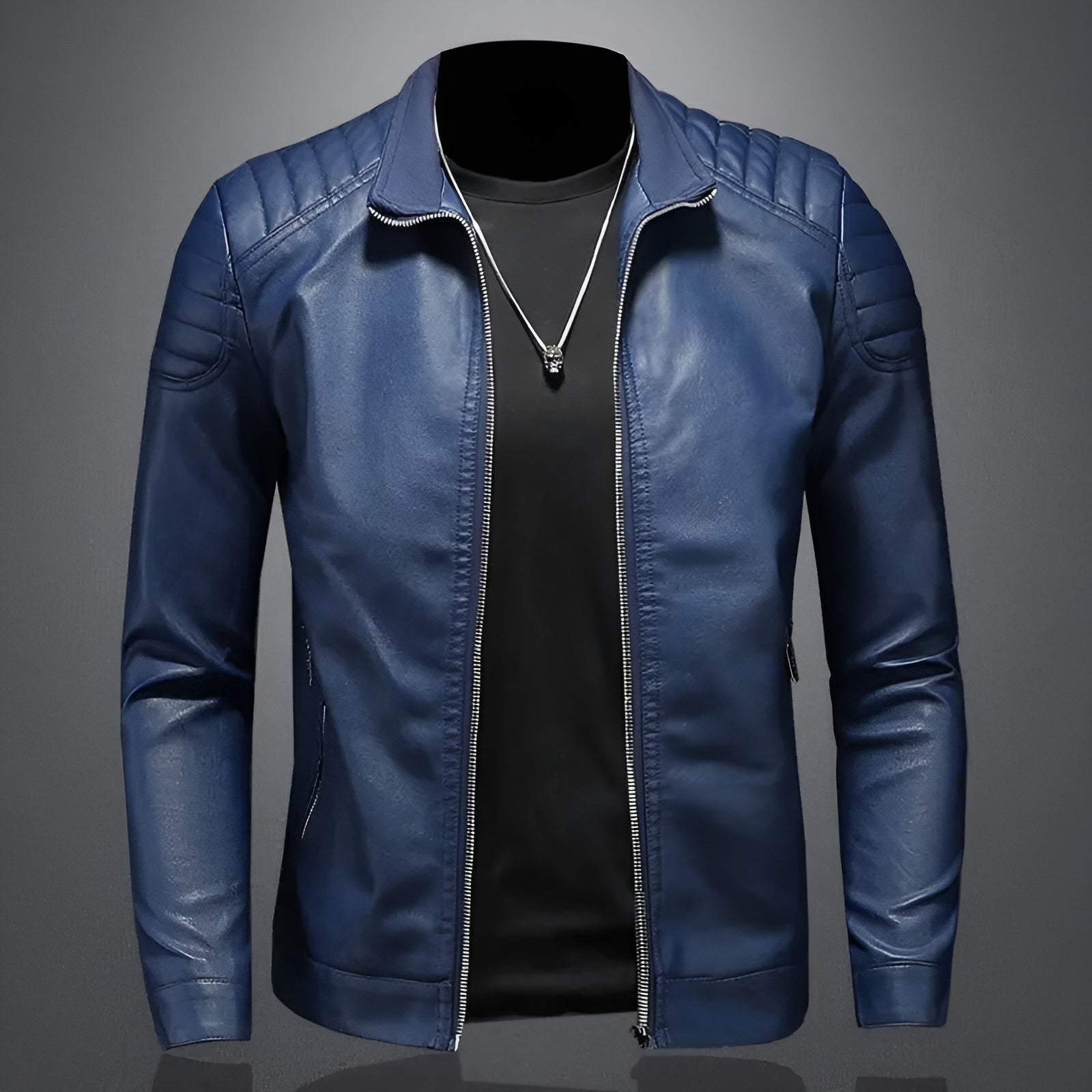 Quentin | Veste Cuir Premium Ajustée