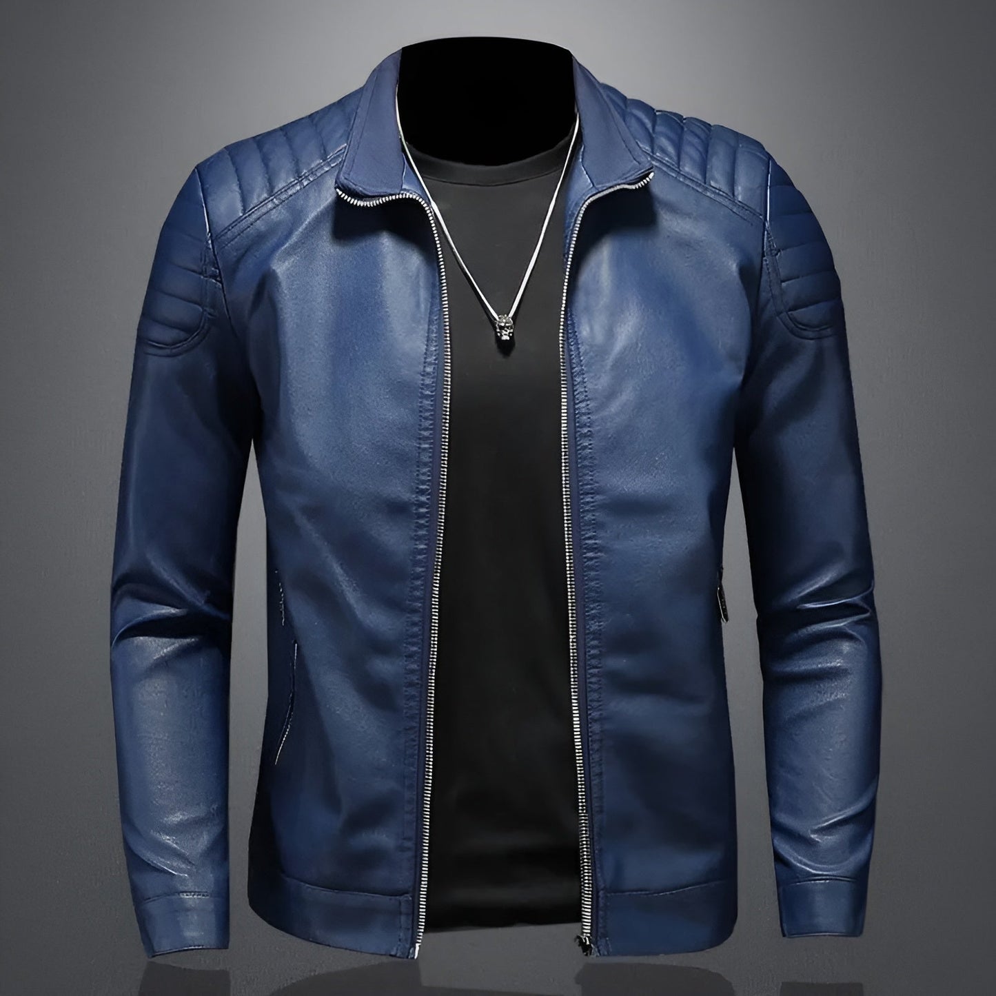 Quentin | Veste Cuir Premium Ajustée