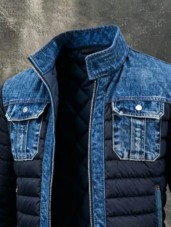 Madeleine | Veste Hybride Denim Matelassée