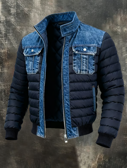 Madeleine | Veste Hybride Denim Matelassée