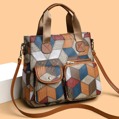 Élodie | Sac Épaule Patchwork Élégant