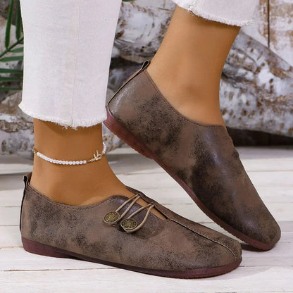 Isadora | Mocassin Suède à Boutons