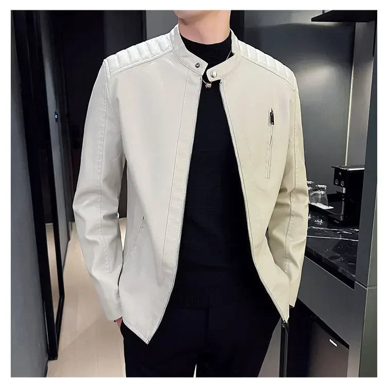 Bastian | Veste en Cuir Structurée