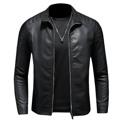 Quentin | Veste Cuir Premium Ajustée