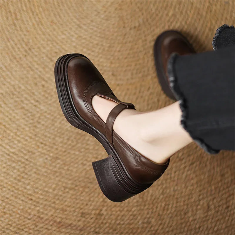 Arabella | Chunky Talon Bloc Escarpins