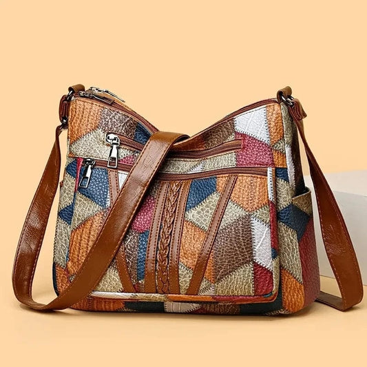 Élodie | Sac Épaule Patchwork Élégant
