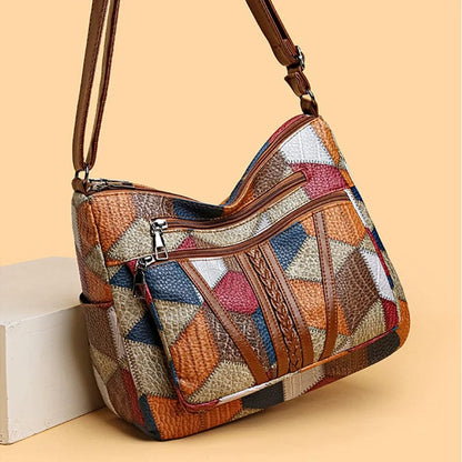 Élodie | Sac Épaule Patchwork Élégant