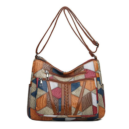 Élodie | Sac Épaule Patchwork Élégant