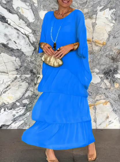 Gabrielle | Robe Maxi Fluide Élégante