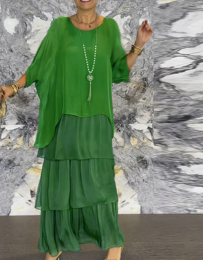 Gabrielle | Robe Maxi Fluide Élégante