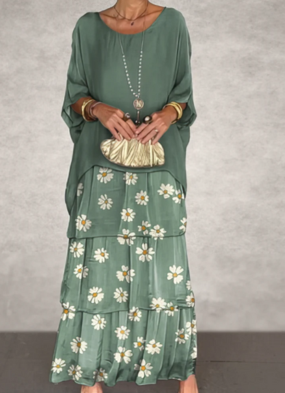 Gabrielle | Robe Maxi Fluide Élégante