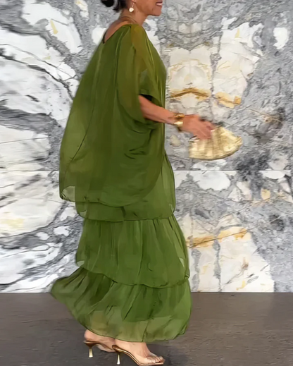 Gabrielle | Robe Maxi Fluide Élégante