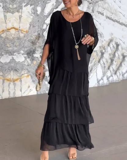 Gabrielle | Robe Maxi Fluide Élégante