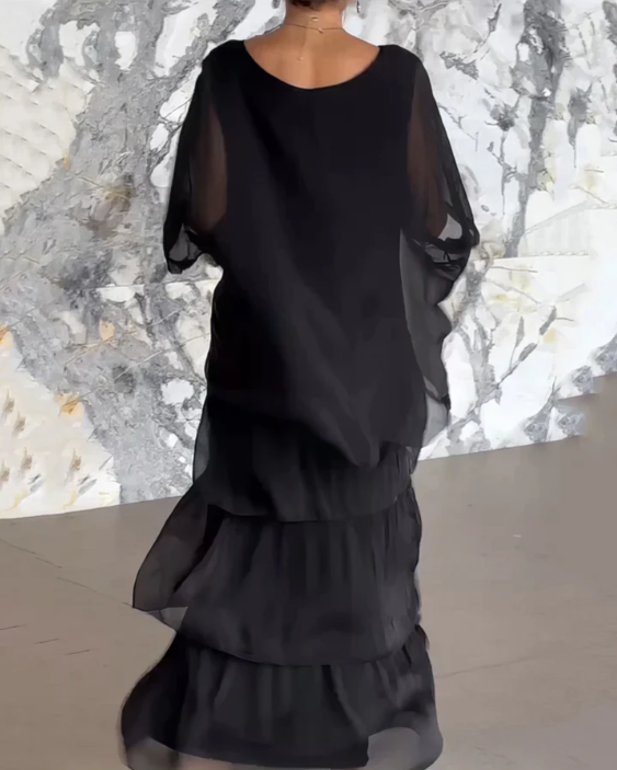 Gabrielle | Robe Maxi Fluide Élégante
