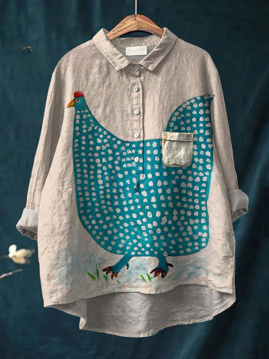 Manon | Chemise Lin Imprimé Pois
