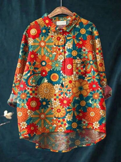 Margot | Chemise Brodée Motifs Floraux