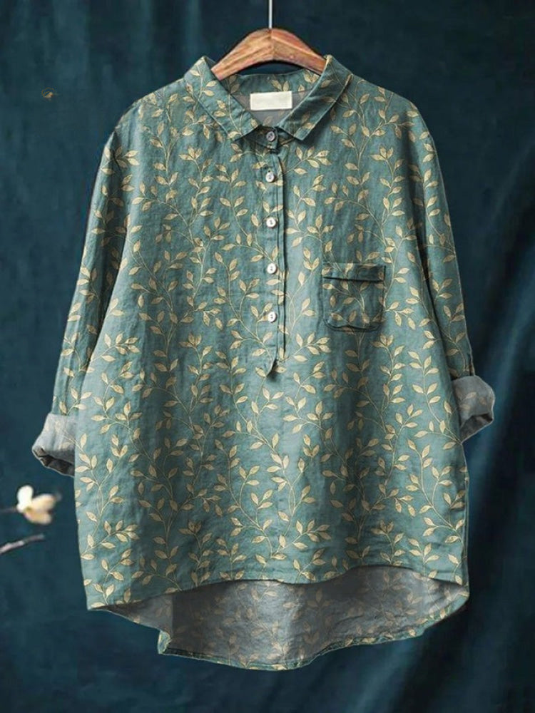 Margot | Chemise Brodée Motifs Floraux