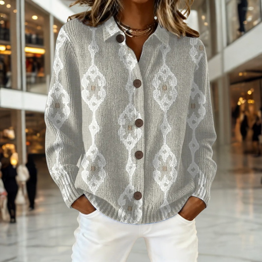 Sophia | Artistique Print Ouvert Devant Gilet