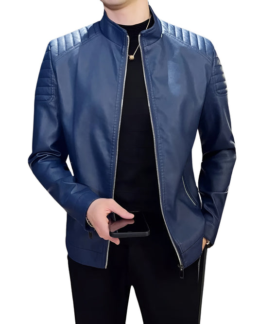 Quentin | Veste Cuir Premium Ajustée