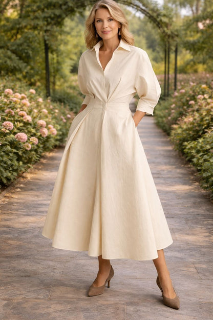 Amélie | Robe Longue Portefeuille Fluide