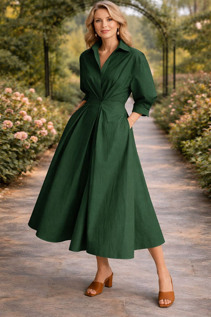Amélie | Robe Longue Portefeuille Fluide