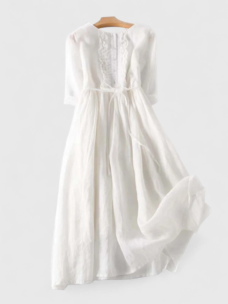 Margot | Robe Mi-Longue en Lin