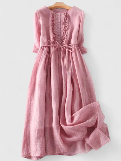Margot | Robe Mi-Longue en Lin