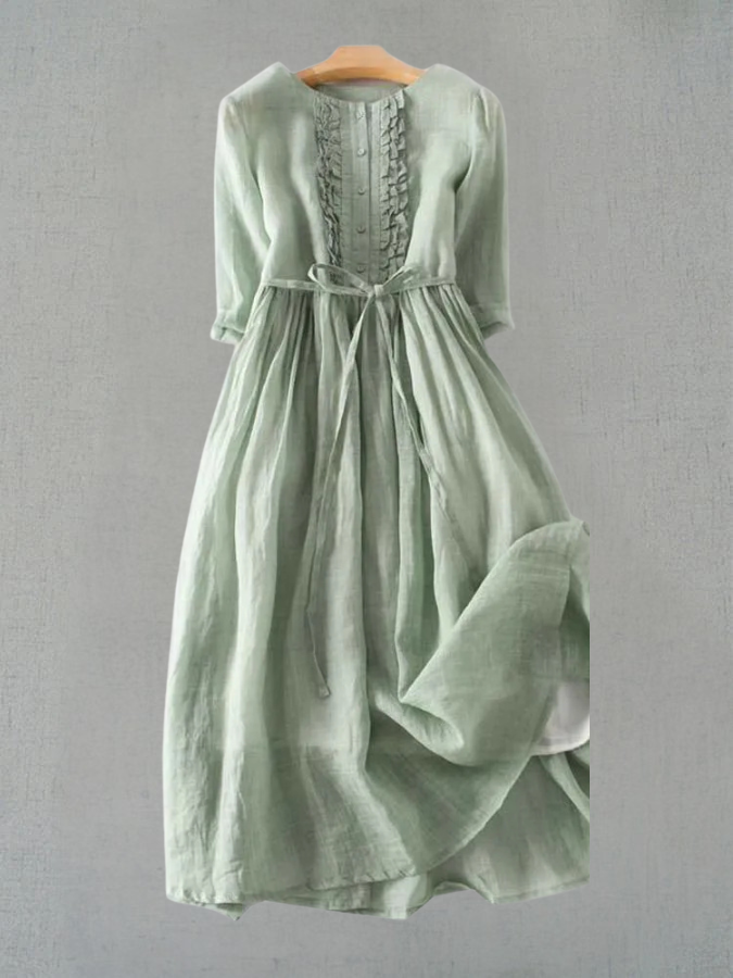 Evelyn | Volant-Trimmed Vintage Robe