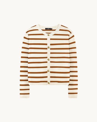 Yara | Parisian Stripe Cardigan