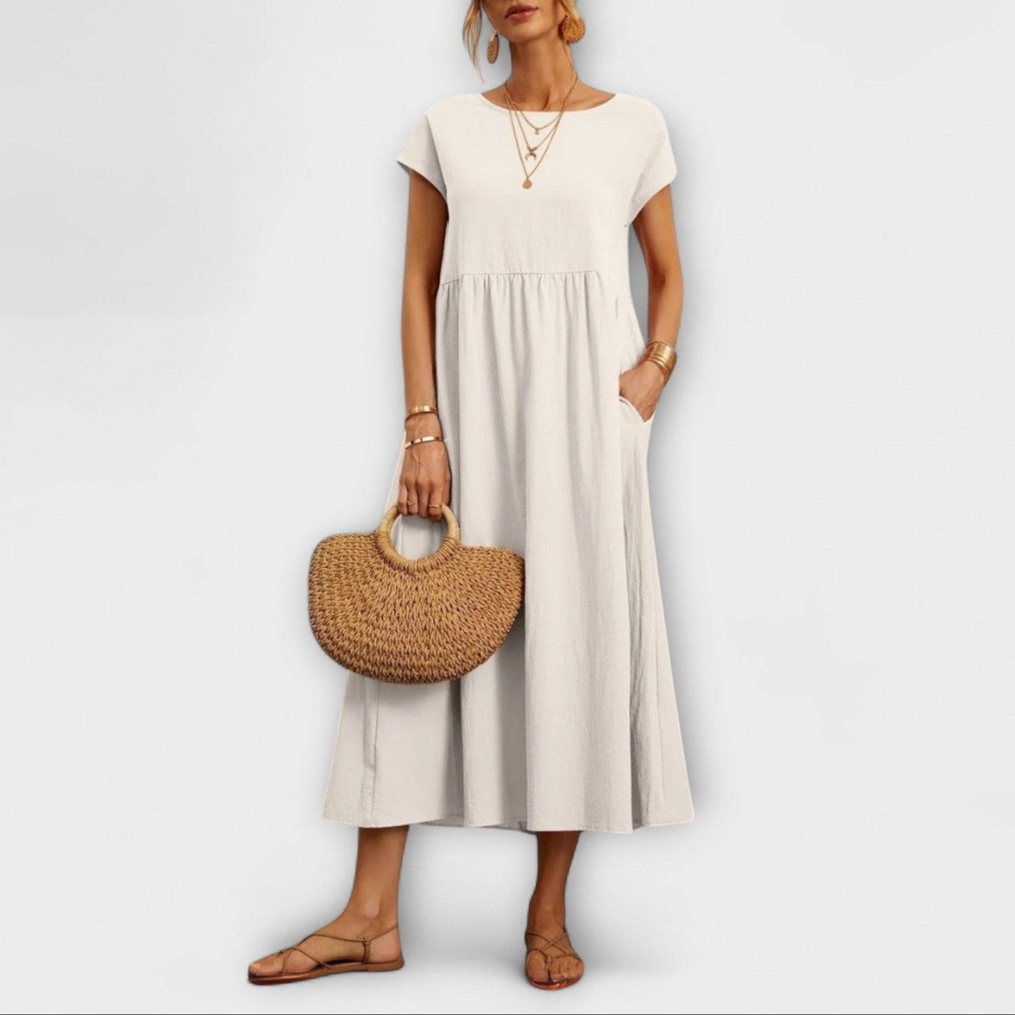Élise | Robe Midi Élégante