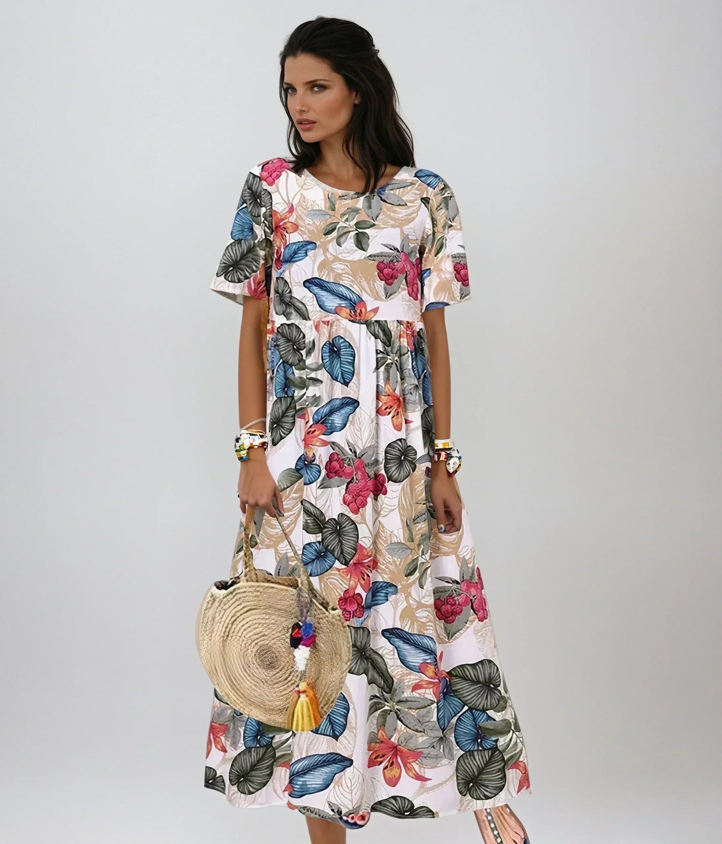 Isabella | Gracieux Floral Été Robe