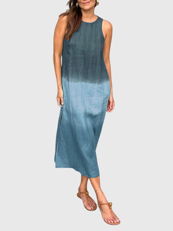 Vivienne | Gradient Print Robe Mi-Longue