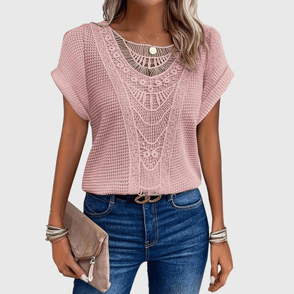 Celeste | Dentelle-Détail Ibiza Blouse