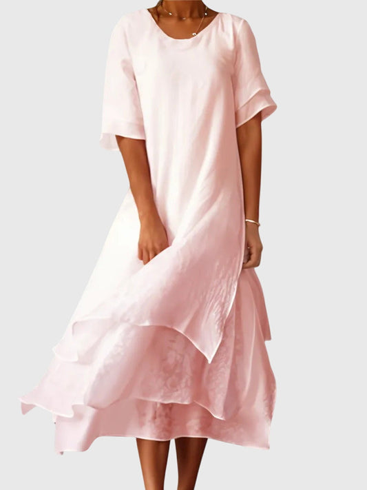 Aria | Drapé Robe Mi-Longue