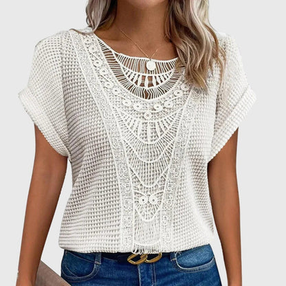 Celeste | Dentelle-Détail Ibiza Blouse