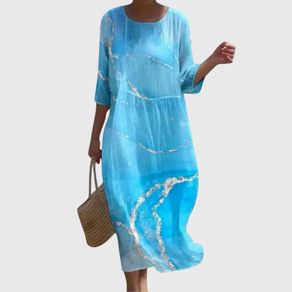 Rosalie | Fluide Floral Robe Longue