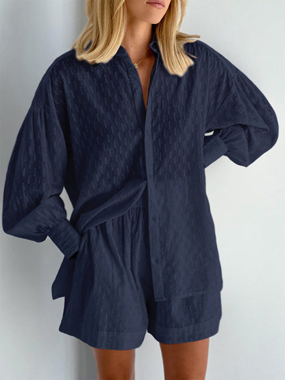 Élise | Ensemble Chemise et Short Fluide