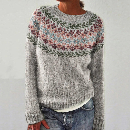 Margot | Pull Rétro Scandinave Tricoté