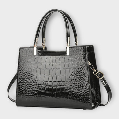 Capucine | Sac à Main Effet Croco Brillant