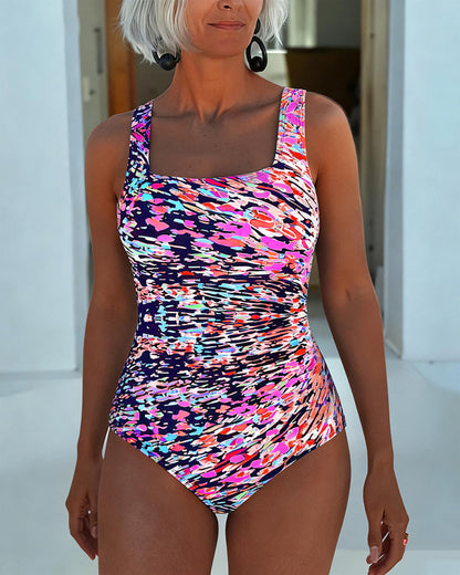 Juliette | Maillot Une Pièce Imprimé Bretelle