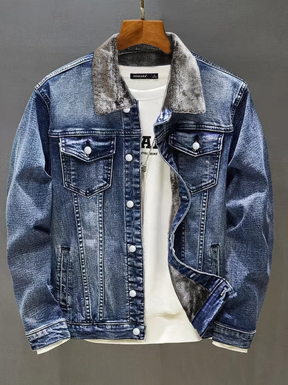 Apolline | Veste Denim Doublée Sherpa