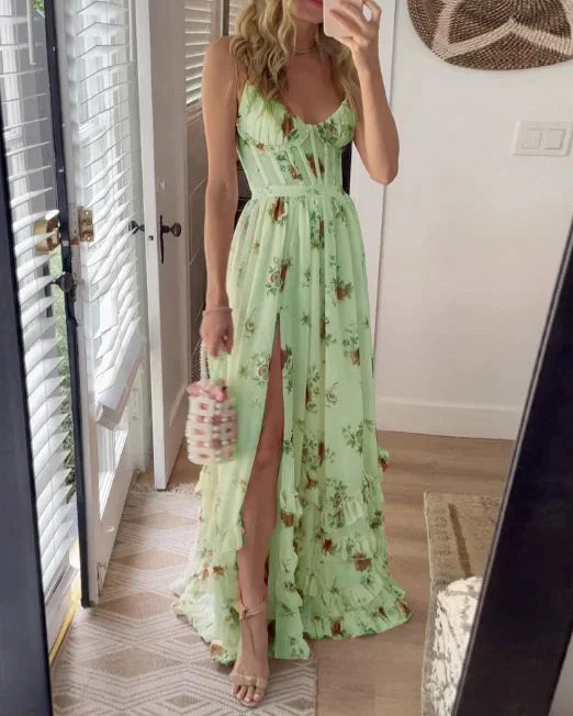 Manon | Robe Fleurie à Manches Légères